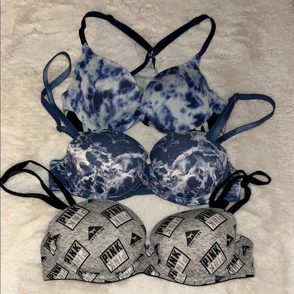 32B Victoria’s Secret PINK padded push-up bra set